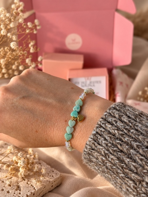 Bransoletka „Ty też jesteś Ważna” – Amazonit i Opal